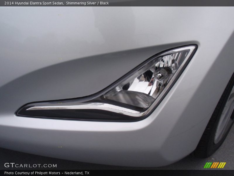 Shimmering Silver / Black 2014 Hyundai Elantra Sport Sedan