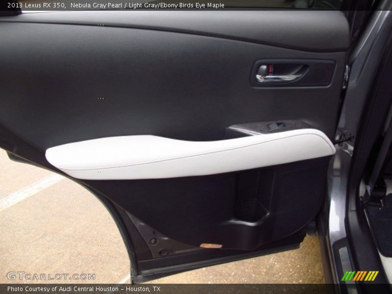 Nebula Gray Pearl / Light Gray/Ebony Birds Eye Maple 2013 Lexus RX 350