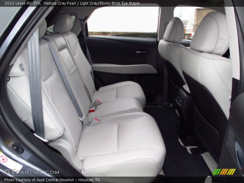 Nebula Gray Pearl / Light Gray/Ebony Birds Eye Maple 2013 Lexus RX 350