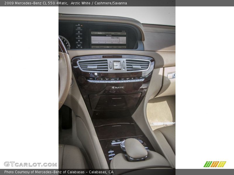 Arctic White / Cashmere/Savanna 2009 Mercedes-Benz CL 550 4Matic