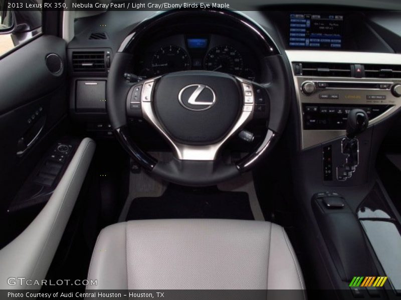 Nebula Gray Pearl / Light Gray/Ebony Birds Eye Maple 2013 Lexus RX 350