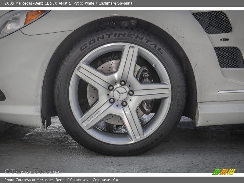 Arctic White / Cashmere/Savanna 2009 Mercedes-Benz CL 550 4Matic