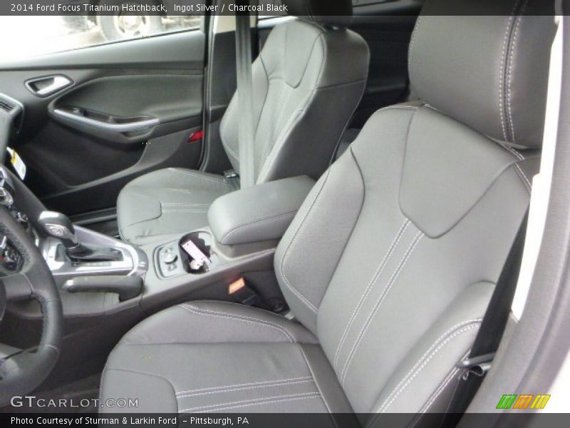 Ingot Silver / Charcoal Black 2014 Ford Focus Titanium Hatchback