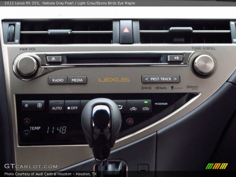 Nebula Gray Pearl / Light Gray/Ebony Birds Eye Maple 2013 Lexus RX 350