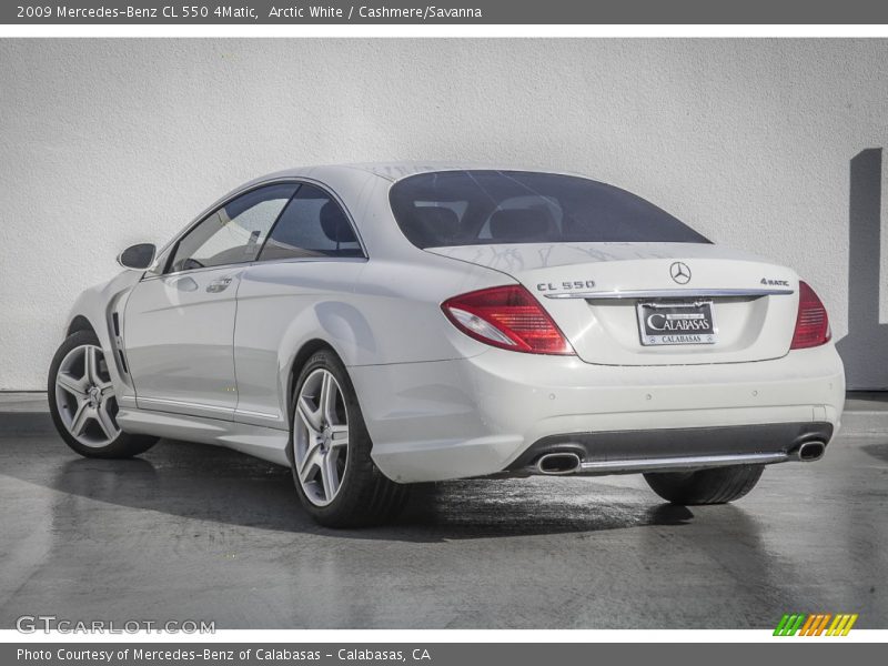 Arctic White / Cashmere/Savanna 2009 Mercedes-Benz CL 550 4Matic