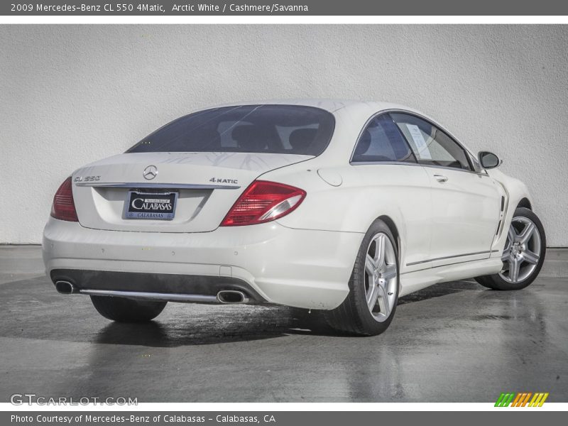 Arctic White / Cashmere/Savanna 2009 Mercedes-Benz CL 550 4Matic