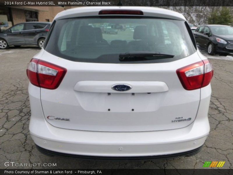 White Platinum / Charcoal Black 2014 Ford C-Max Hybrid SEL