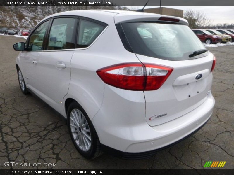 White Platinum / Charcoal Black 2014 Ford C-Max Hybrid SEL