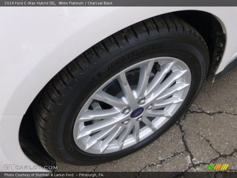 White Platinum / Charcoal Black 2014 Ford C-Max Hybrid SEL