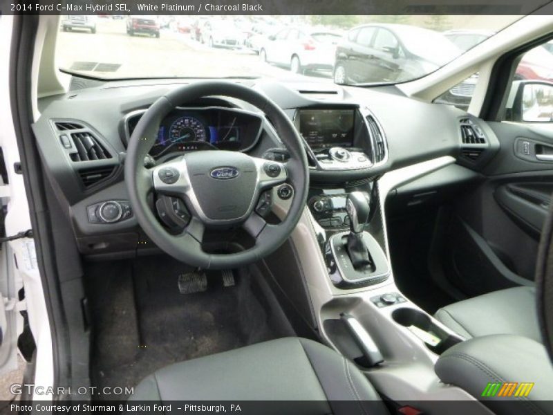 White Platinum / Charcoal Black 2014 Ford C-Max Hybrid SEL
