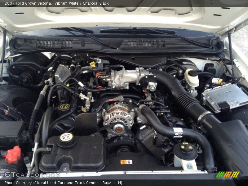 Vibrant White / Charcoal Black 2007 Ford Crown Victoria
