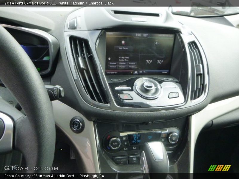 White Platinum / Charcoal Black 2014 Ford C-Max Hybrid SEL