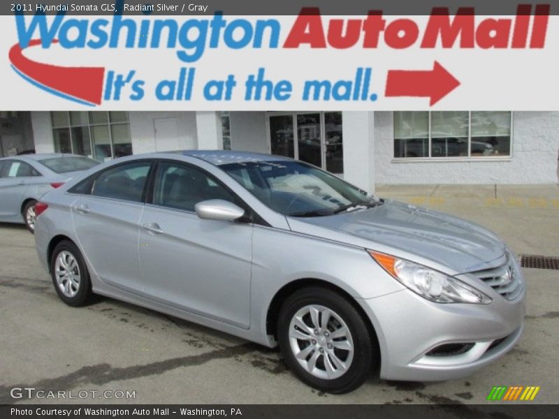Radiant Silver / Gray 2011 Hyundai Sonata GLS
