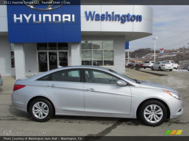 Radiant Silver / Gray 2011 Hyundai Sonata GLS