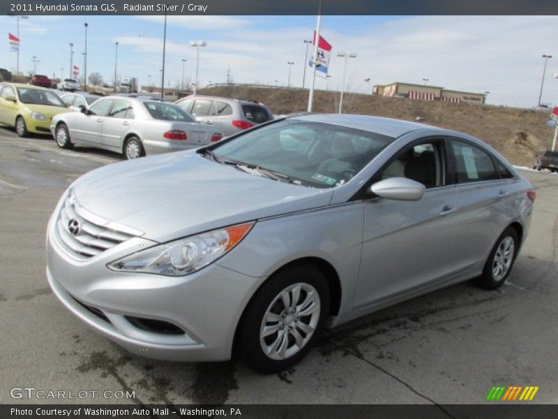 Radiant Silver / Gray 2011 Hyundai Sonata GLS