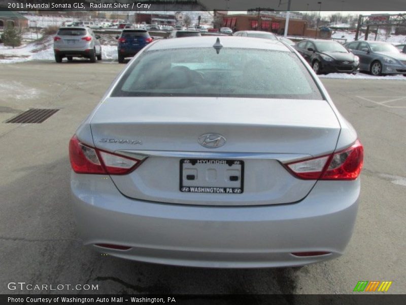 Radiant Silver / Gray 2011 Hyundai Sonata GLS