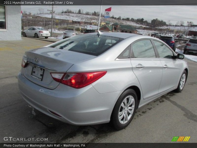 Radiant Silver / Gray 2011 Hyundai Sonata GLS
