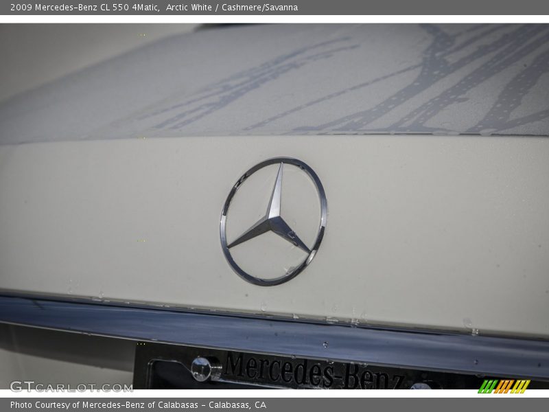 Arctic White / Cashmere/Savanna 2009 Mercedes-Benz CL 550 4Matic