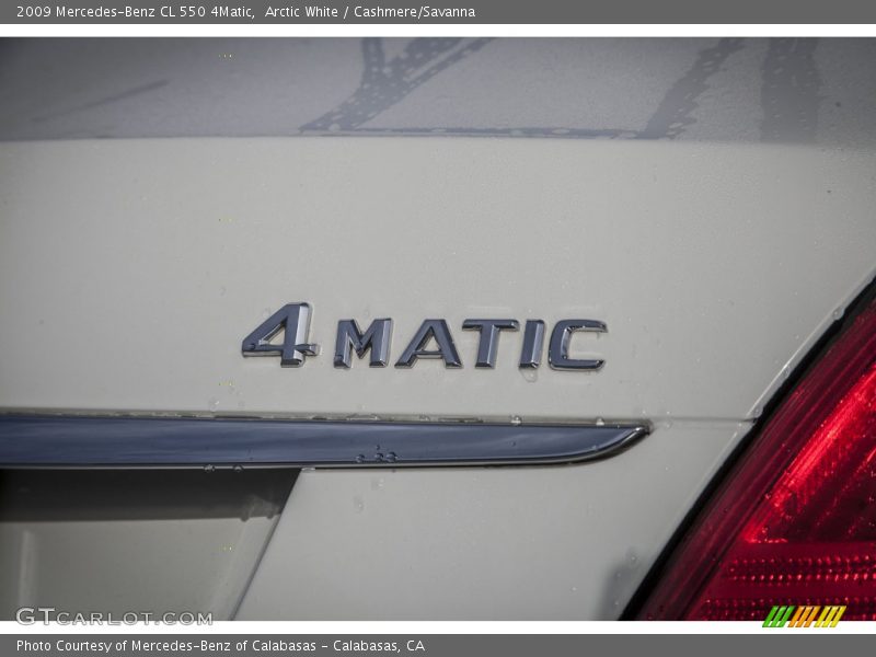 Arctic White / Cashmere/Savanna 2009 Mercedes-Benz CL 550 4Matic