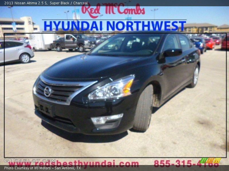 Super Black / Charcoal 2013 Nissan Altima 2.5 S