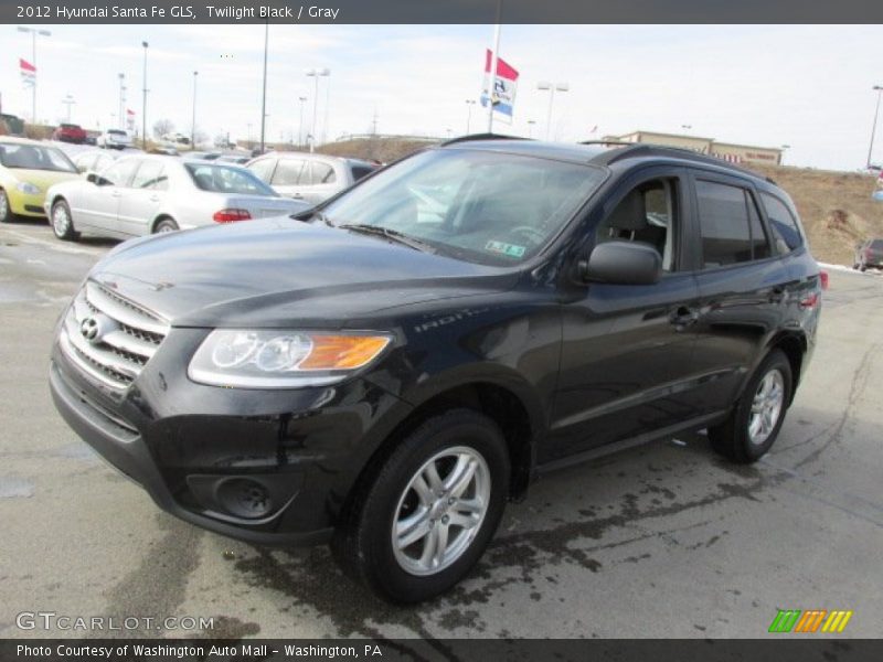 Twilight Black / Gray 2012 Hyundai Santa Fe GLS