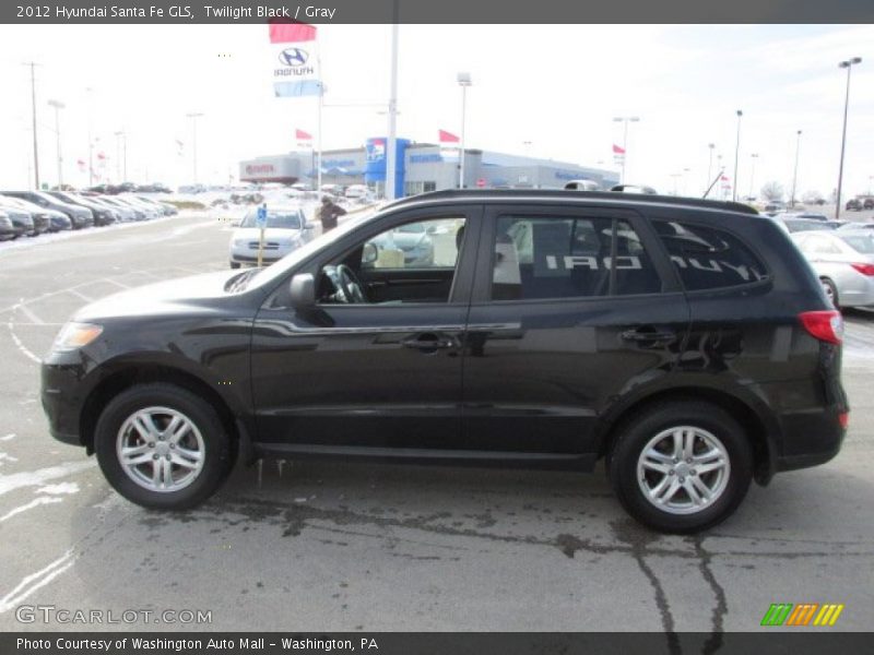 Twilight Black / Gray 2012 Hyundai Santa Fe GLS