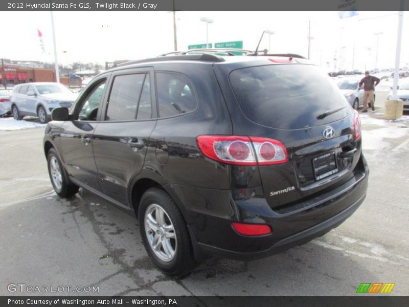 Twilight Black / Gray 2012 Hyundai Santa Fe GLS