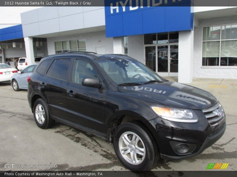 Twilight Black / Gray 2012 Hyundai Santa Fe GLS
