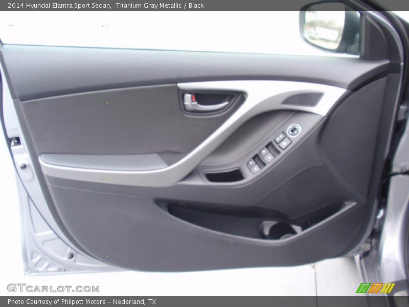 Titanium Gray Metallic / Black 2014 Hyundai Elantra Sport Sedan