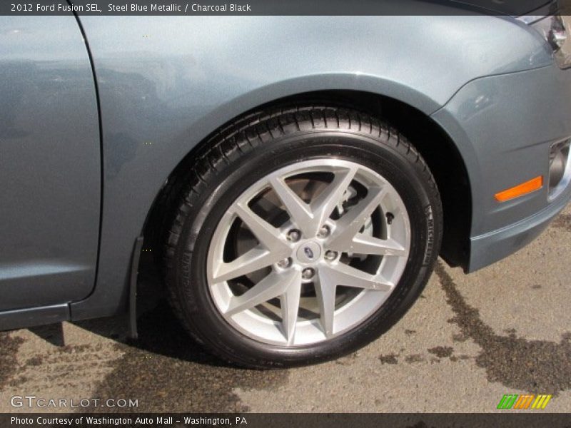 Steel Blue Metallic / Charcoal Black 2012 Ford Fusion SEL