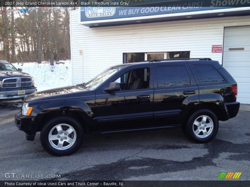 Black / Medium Slate Gray 2007 Jeep Grand Cherokee Laredo 4x4