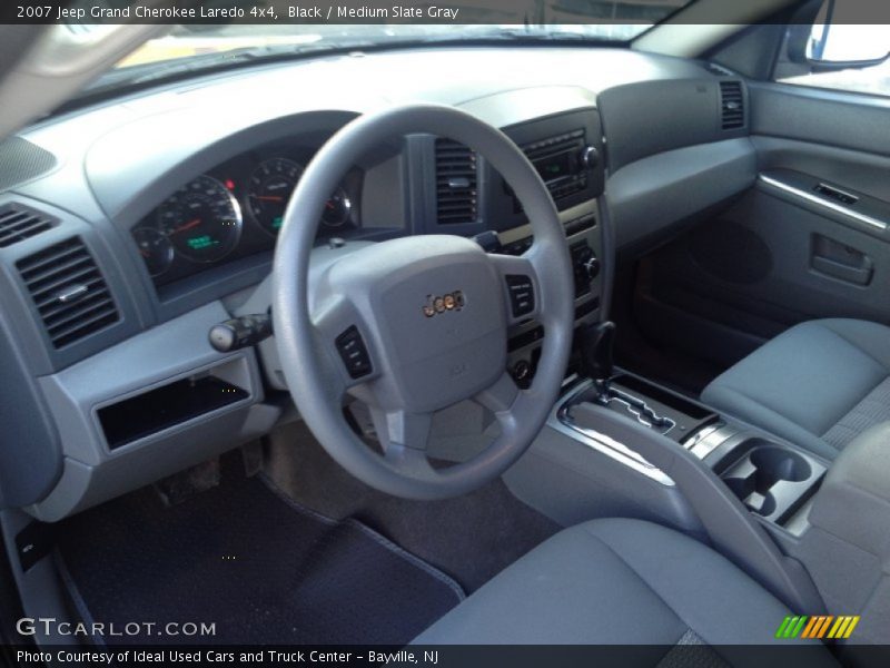 Black / Medium Slate Gray 2007 Jeep Grand Cherokee Laredo 4x4