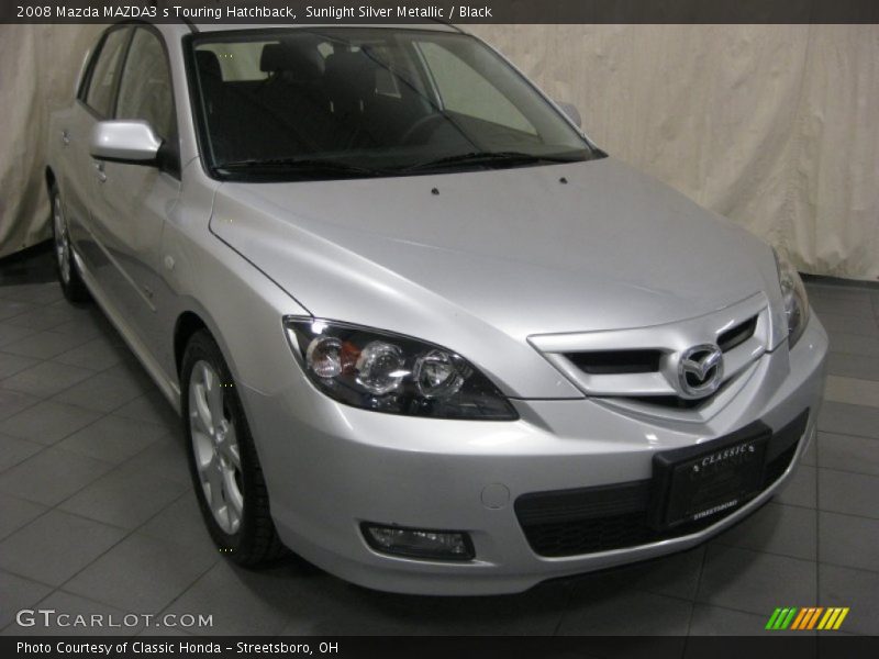 Sunlight Silver Metallic / Black 2008 Mazda MAZDA3 s Touring Hatchback