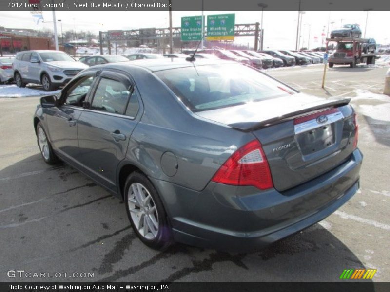 Steel Blue Metallic / Charcoal Black 2012 Ford Fusion SEL