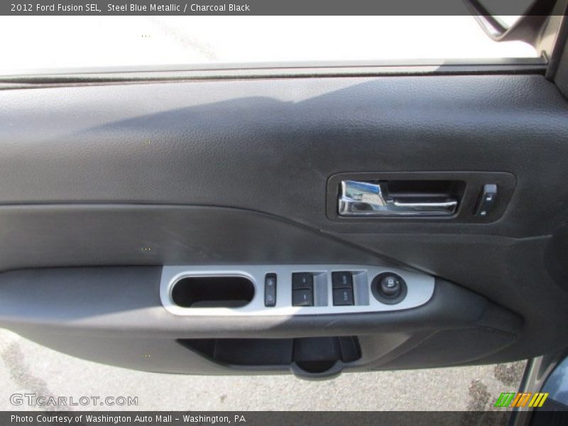 Steel Blue Metallic / Charcoal Black 2012 Ford Fusion SEL