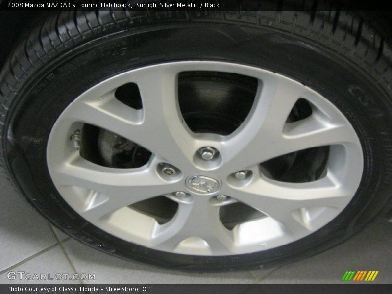Sunlight Silver Metallic / Black 2008 Mazda MAZDA3 s Touring Hatchback
