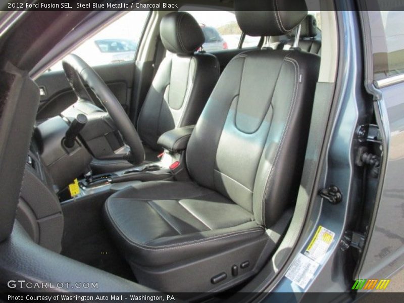 Steel Blue Metallic / Charcoal Black 2012 Ford Fusion SEL