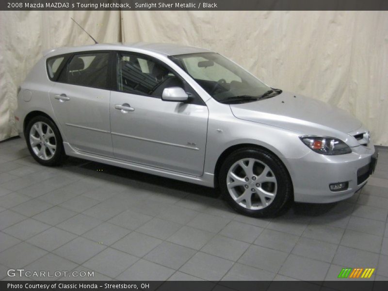 Sunlight Silver Metallic / Black 2008 Mazda MAZDA3 s Touring Hatchback