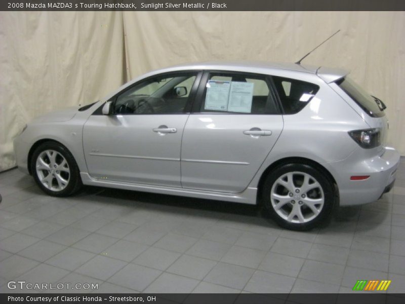 Sunlight Silver Metallic / Black 2008 Mazda MAZDA3 s Touring Hatchback