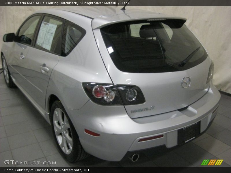 Sunlight Silver Metallic / Black 2008 Mazda MAZDA3 s Touring Hatchback