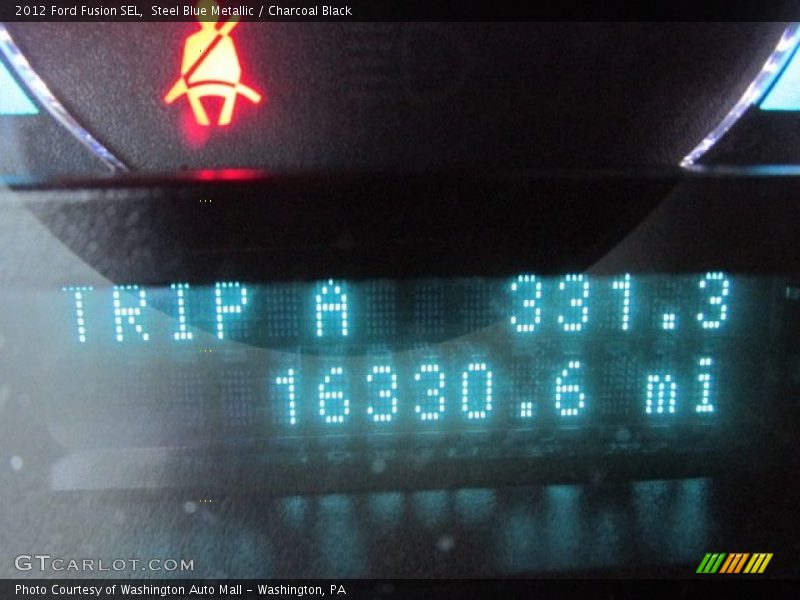 Steel Blue Metallic / Charcoal Black 2012 Ford Fusion SEL