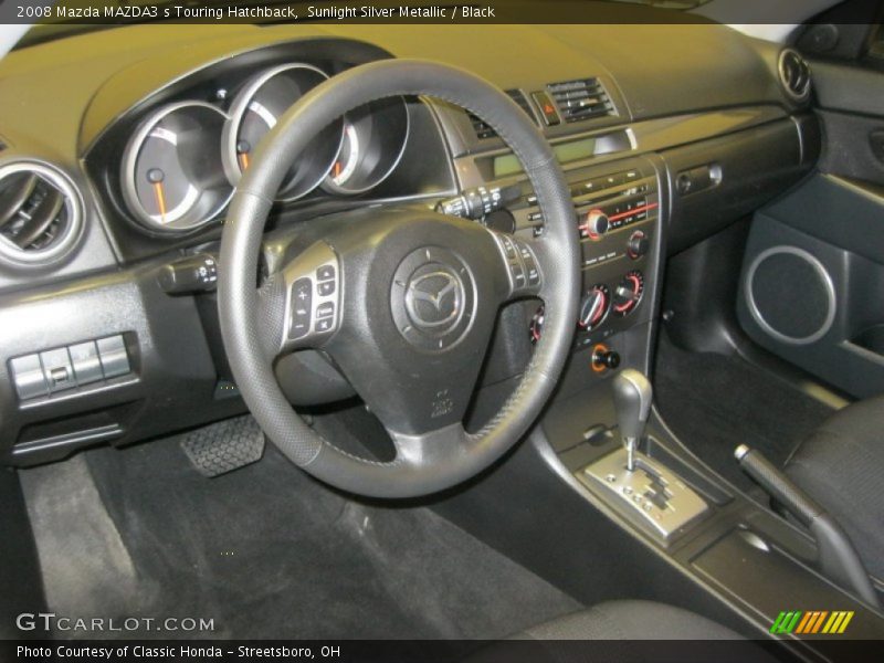 Sunlight Silver Metallic / Black 2008 Mazda MAZDA3 s Touring Hatchback