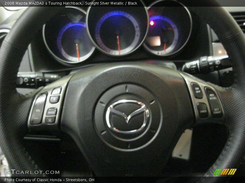 Sunlight Silver Metallic / Black 2008 Mazda MAZDA3 s Touring Hatchback