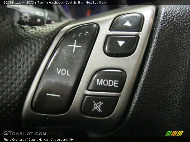 Sunlight Silver Metallic / Black 2008 Mazda MAZDA3 s Touring Hatchback