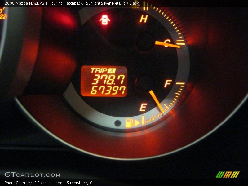 Sunlight Silver Metallic / Black 2008 Mazda MAZDA3 s Touring Hatchback