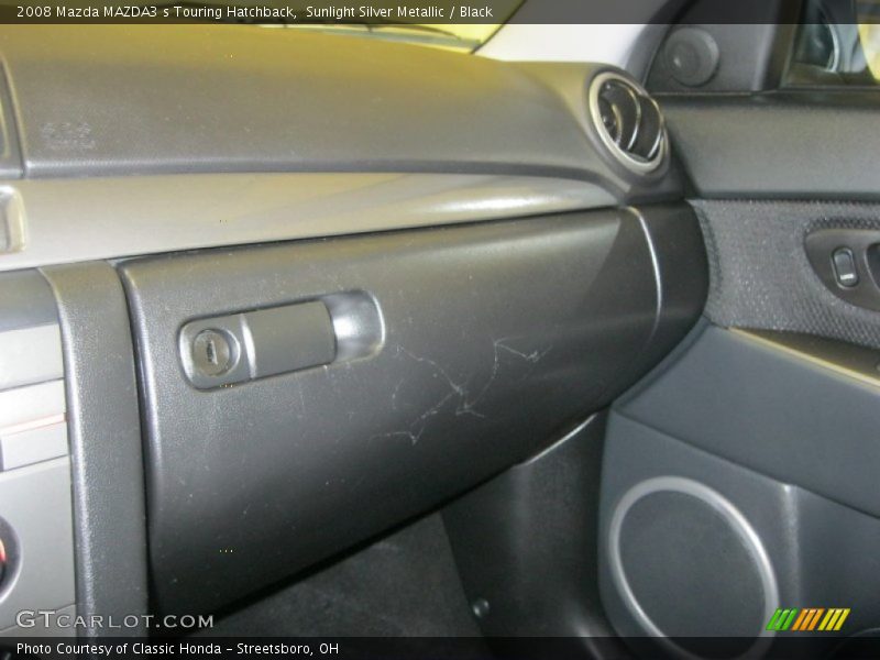 Sunlight Silver Metallic / Black 2008 Mazda MAZDA3 s Touring Hatchback
