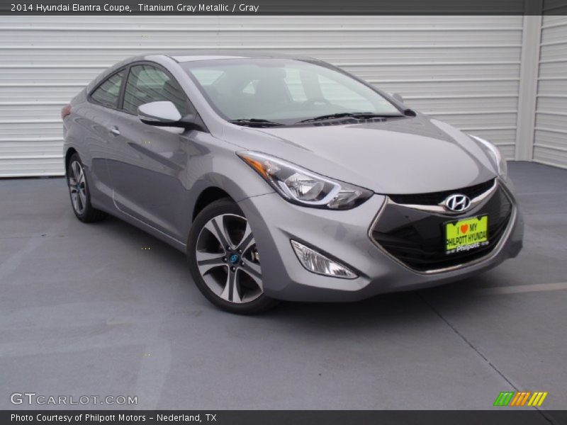 Titanium Gray Metallic / Gray 2014 Hyundai Elantra Coupe