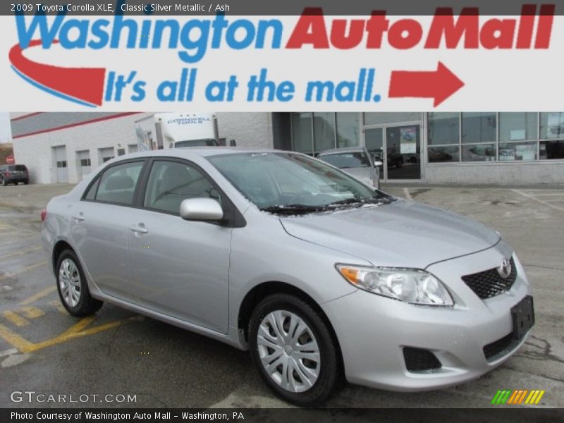 Classic Silver Metallic / Ash 2009 Toyota Corolla XLE