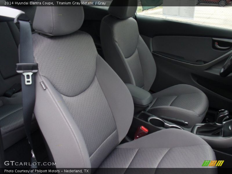 Front Seat of 2014 Elantra Coupe 