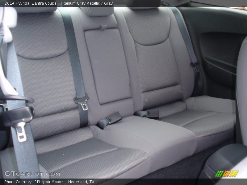 Rear Seat of 2014 Elantra Coupe 